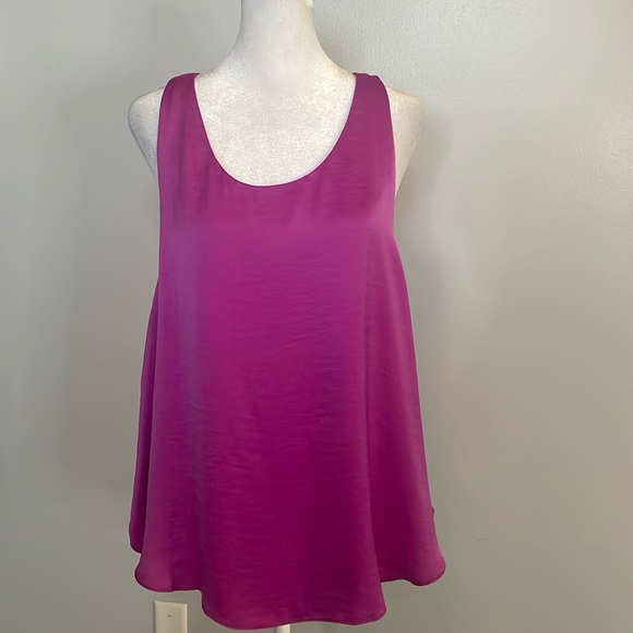 RACHEL Rachel Roy Tops - [Rachel Roy] Fuchsia Open Back Blouse - Size Large
